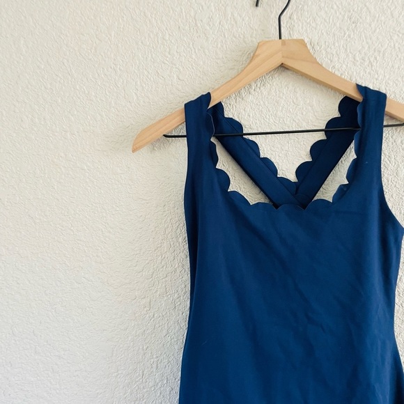 J. Crew Scalloped active dress in Navy NWOT - Picture 11 of 11